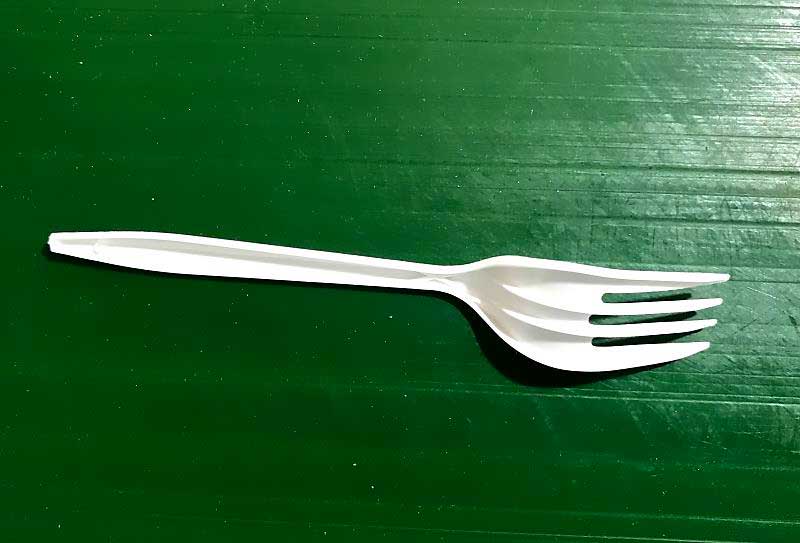 Disposable Forks with Automatic Packaging produced by ChenHsong EM260-SVP/2 Injection Molding Machine