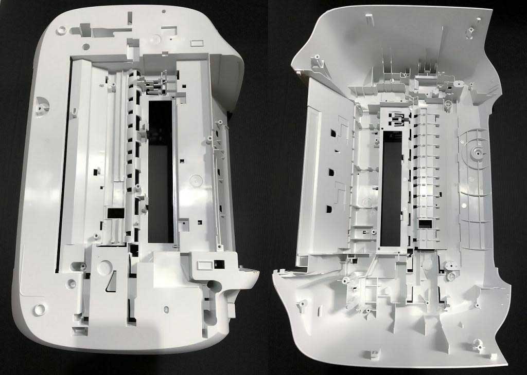 HP Printer Bodies produced by ChenHsong JM650-C2-SVP/2 Injection Molding Machine