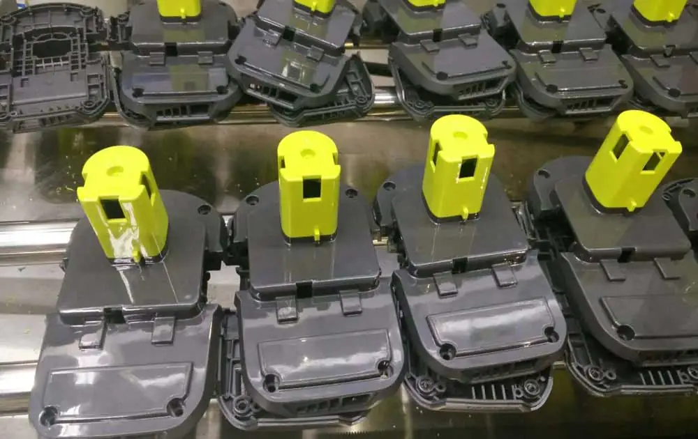 Power tool battery plug moulded on a JETMASTER MK6
