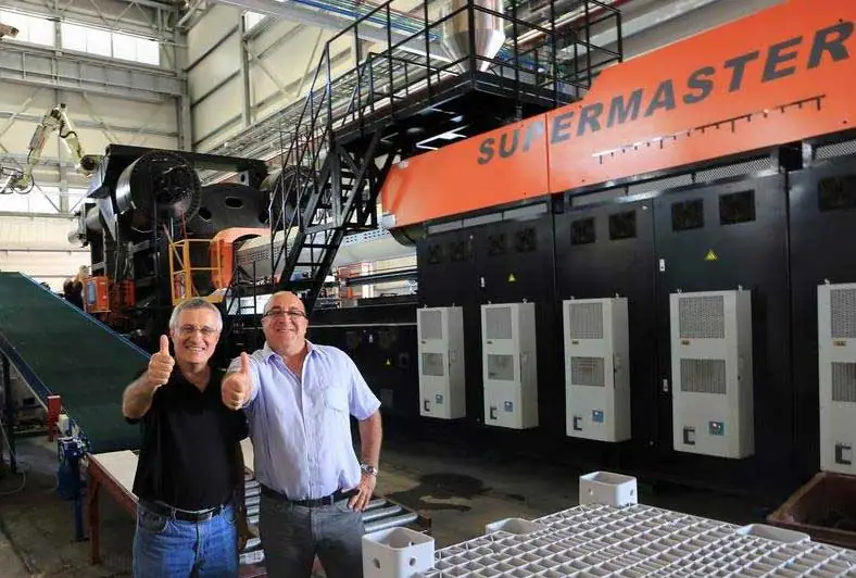 Itzahk Mintz (Project Director) and Nisim Emesh (CEO) Large Crate