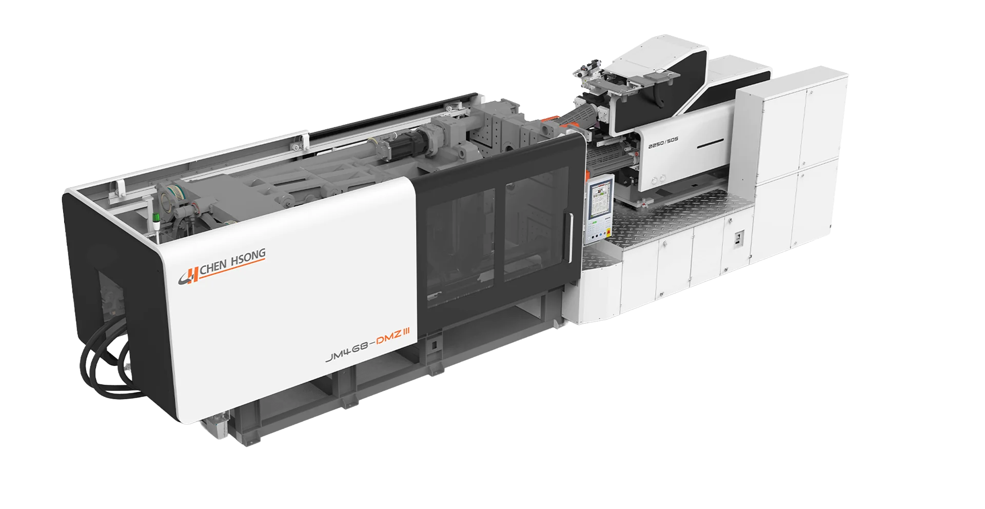 Chen Hsong JM-DMZ III three-platen back-loading multi-material injection molding machine