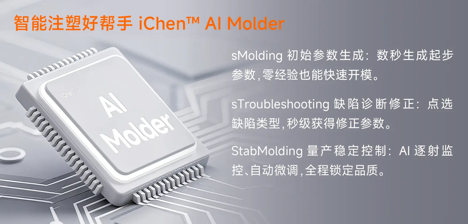 智能注塑好帮手 iChen™ AI Molde